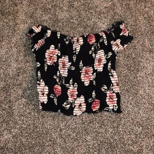 Pacsun floral crop top